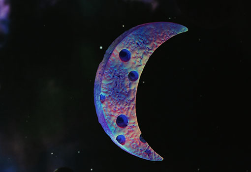 Figura luminosa - Media Luna 3D - Planetas Mágicos